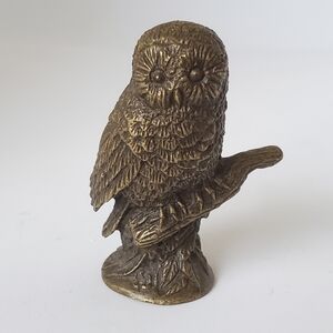 Franklin Mint Bronze Owl 1988 Treasury of Owls Series Vintage Collectible